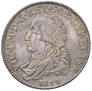 Savoy - Victor Emmanuel I (1802-1821) Half Shield 1814 -...