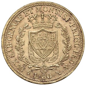 Savoy - Carlo Felice (1821-1831) 80 Lire 1826 T - Nomisma ...