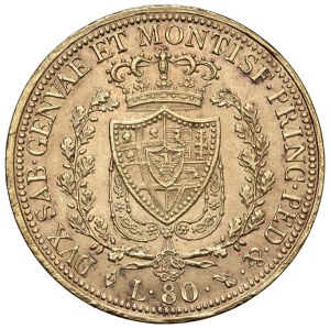 Savoy - Charles Felix (1821-1831) 80 Lire 1826 T - Nomisma ...