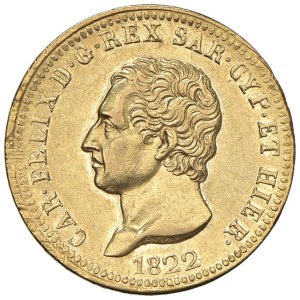 Savoy - Charles Felix (1821-1831) 40 Lire 1822 T - Nomisma ...
