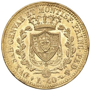Savoy - Carlo Felice (1821-1831) 40 Lire 1822 T - Nomisma ...