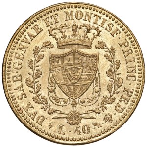 Savoy - Charles Felix (1821-1831) 40 Lire 1825 T - Nomisma ...