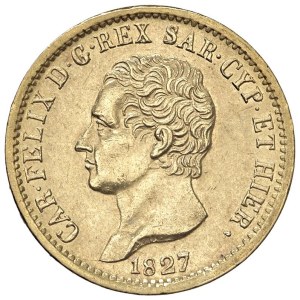 Savoy - Charles Felix (1821-1831) 20 Lire 1827 T - Nomisma ...