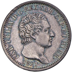 Savoy - Carlo Felice (1821-1831) Lira 1827 T - Nomisma 593...