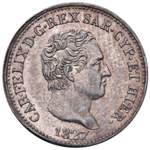 Savoy - Carlo Felice (1821-1831) 50 Centesimi 1827 G - Nom...