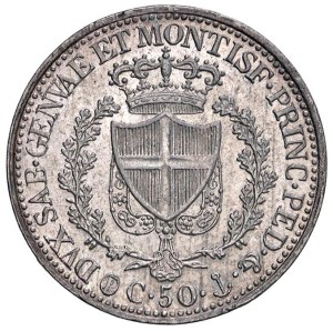 Savoy - Charles Felix (1821-1831) 50 cents 1827 G - Nom...