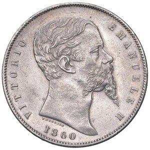 Savoy - Victor Emmanuel II (1849-1861) 5 Lire 1860 B - N...