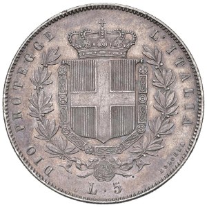 Savoy - Victor Emmanuel II (1849-1861) 5 Lire 1860 B - N...