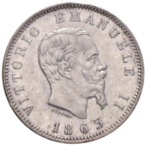 Savoy - Victor Emmanuel II (1861-1878) Lira 1863 M stemm...