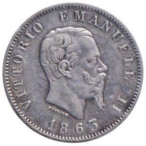 Savoy - Vittorio Emanuele II (1861-1878) Lira 1863 T valor...