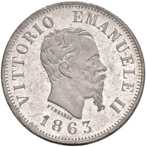 Savoy - Vittorio Emanuele II (1861-1878) 50 Centesimi 1863...