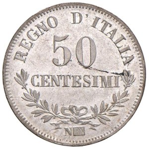 Savoy - Vittorio Emanuele II (1861-1878) 50 Centesimi 1863...