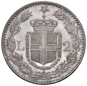 Savoy - Umberto I (1878-1900) 2 Lire 1883 - Nomisma 996 AG...