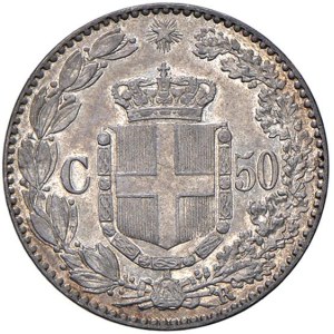 Savoy - Umberto I (1878-1900) 50 Centesimi 1892 - Nomisma ...