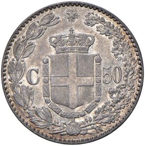 Savoy - Humbert I (1878-1900) 50 cents 1892 - Nomisma ...