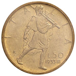 Savoy - Vittorio Emanuele III (1900-1946) 50 Lire 1933 An....