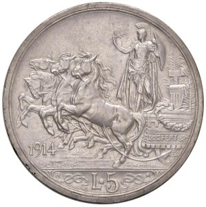 Savoy - Victor Emmanuel III (1900-1946) 5 Lire 1914 - No...