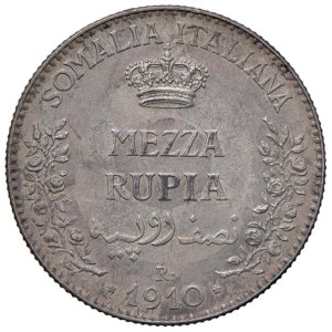 Savoy - Victor Emmanuel III Somalia (1909-1925) Half Ru...