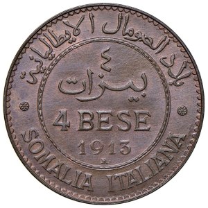Savoy - Vittorio Emanuele III Somalia (1909-1925) 4 Bese 1...