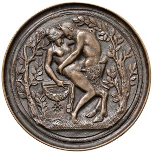 Medals - ITALY Satirical artistic medal from uniform casting...