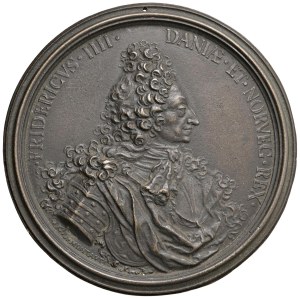 Medals - Frederick IV of Denmark Bronze Medal 1708 V...