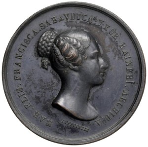 Medals - Mary Elizabeth of Savoy Medal struck 1838 V...