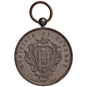 Medals - LIVORNO Medaglia 1884 Municipio di Livorno, ai val...