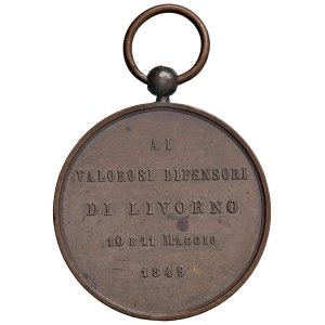 Medals - LIVORNO Medaglia 1884 Municipio di Livorno, ai val...