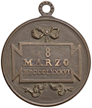 Medals - MILAN Large Artistic Casting Medal 1886 I...
