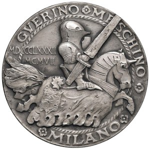 Medals - MILANO Medaglia 1907 Gli ammiratori a Francesco Po...