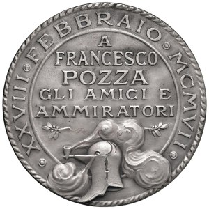 Medals - MILAN Medal 1907 Admirers to Francesco Po...