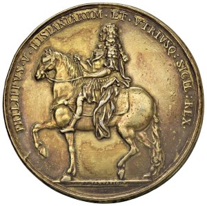 Medals - NAPLES Philip V of Spain Medal 1702 Visita de...