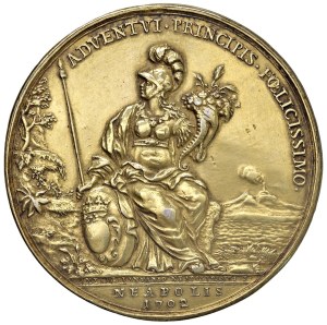 Medals - NAPLES Philip V of Spain Medal 1702 Visita de...