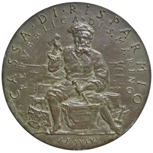 Medals - SAN MARINO Medaglia 1982 Centenario della Cassa di...