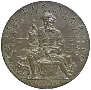 Medals - SAN MARINO Medal 1982 Centenary of the Cassa di...