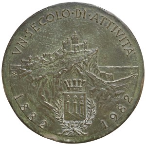 Medals - SAN MARINO Medaglia 1982 Centenario della Cassa di...