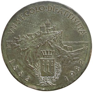 Medals - SAN MARINO Medal 1982 Centenary of the Cassa di...