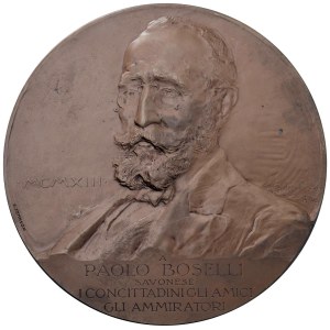 Medals - SAVONA Paolo Boselli (1838-1932) Medaglia 1923 A r...