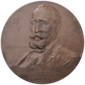 Medals - SAVONA Paolo Boselli (1838-1932) Medal 1923 A r...