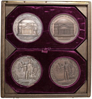 Medals - SAVOIA Box set with two pairs of medals in silver...