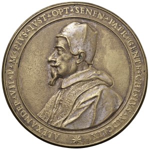 Medals - Alessandro VII (1655-1667) Medaglia da fusione 165...
