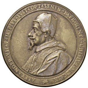 Medals - Alexander VII (1655-1667) Casting medal 165...