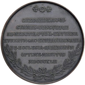 Medals - Gregory XVI (1831-1846) Extraordinary medal 18...
