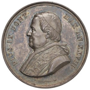 Medals - Pio IX (1846-1878) Medaglia annuale An. XXVIII Int...