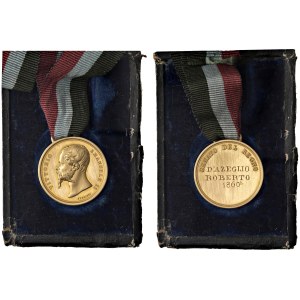 Medals - Vittorio Emanuele II Medaglia 1860 Conferita a Rob...