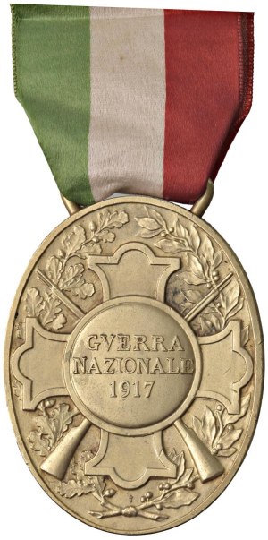 Medals - Kingdom of Italy National War Medal 1917 Shooting...