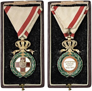 Medals - MONTENEGRO Order of the Red Cross Medal me...