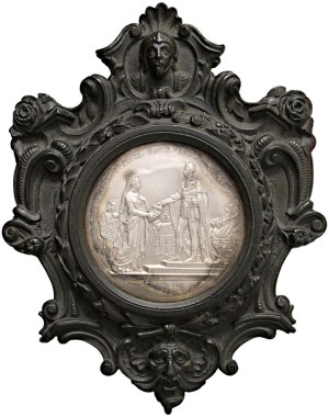 Medals - Plaque mounted in frame Savoia Felicitas Publica...