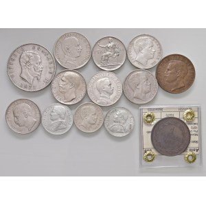 Lots - WORLD COINS Lotto di 13 monete d'argento e rame. N...