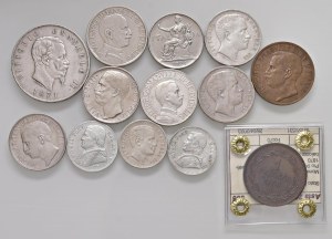 Lots - WORLD COINS Lot of 13 silver and copper coins. N...